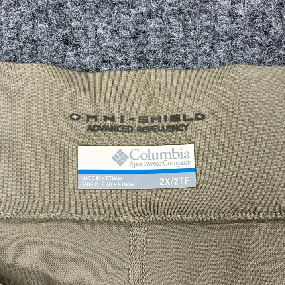 Columbia Omni-Shield Womens Skort 2X Beige Hiking Athletic Advanced Repellency